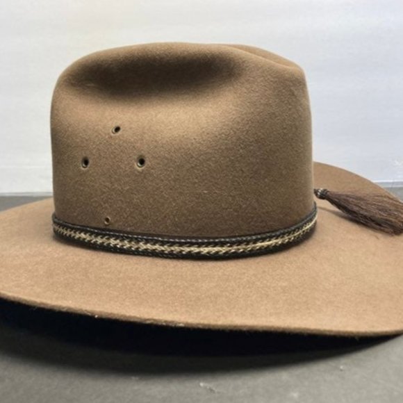 Vintage Akubra Cattleman Fur Felt Hat men - Picture 3 of 4